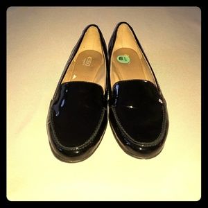 Easy Spirit Jeyden Shiny Black Loafers 8.5M